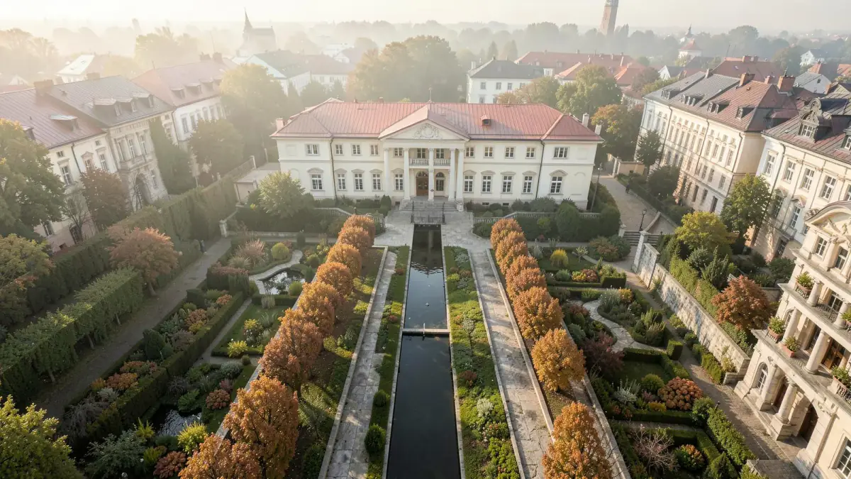 Möhl Residences and its gardens from above